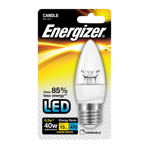 E27 LED Dæmpbar Kertepære 6,2w 470Lumen (40w)