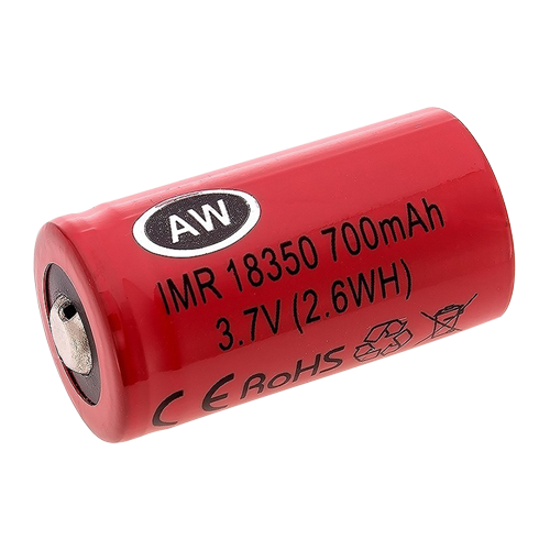 AW 3,7 volt 18350 Li-Ion batteri 800 mAh 