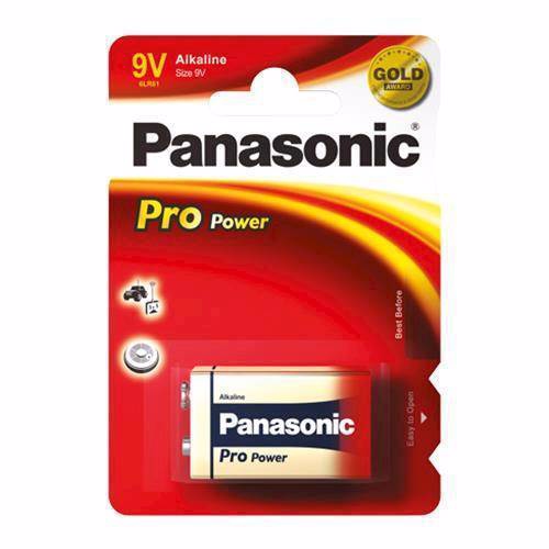 Panasonic 9V/6LR61 Alkaline Pro Power batteri