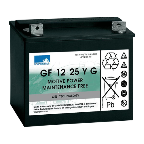 Sonnenschein GF12 025V 25Ah GEL batteri 25Ah