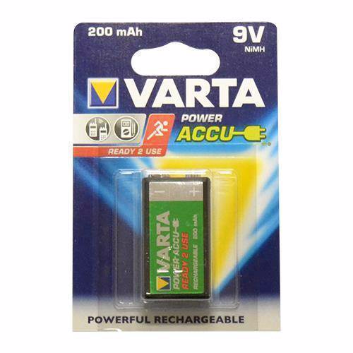 Varta Genopladelig 9 Volt batteri 200 mAh