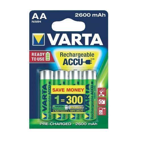 Faktura Inspicere vurdere Varta Proffesionel Genopladelige batterier AA 2600 mAh