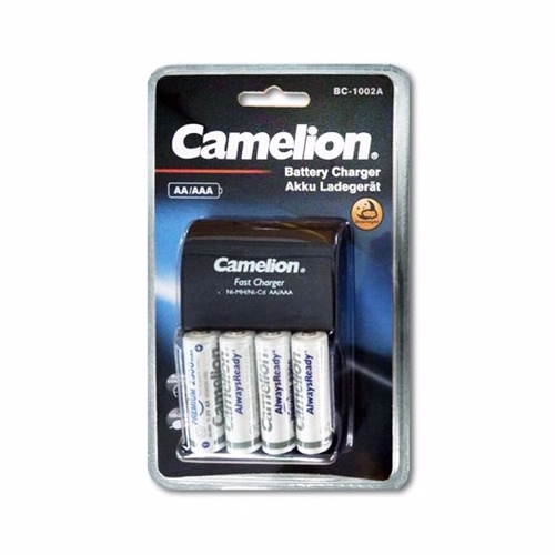 Camelion batterioplader med 4 stk 2300mAh Ready to use batterier