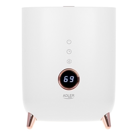 Adler AD 7972 Ultralyds Luftfugter & Aroma Diffuser med Hygrometer, 4L, Hvid