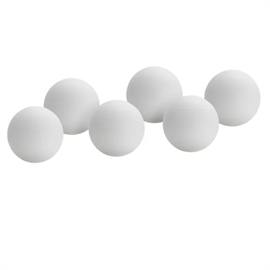 Bordtennisbolde 40 mm 6 Stk. til Spil og Træning, Hvid