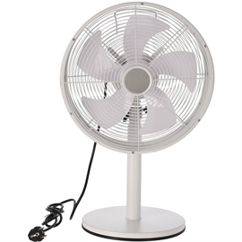 Bordventilator med Horisontal Oscillation, Fane Ø: 35 cm, Hvid