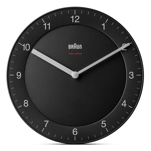 Braun BC06B-DCF Radiostyret Analogt Vægur 20 cm, Sort