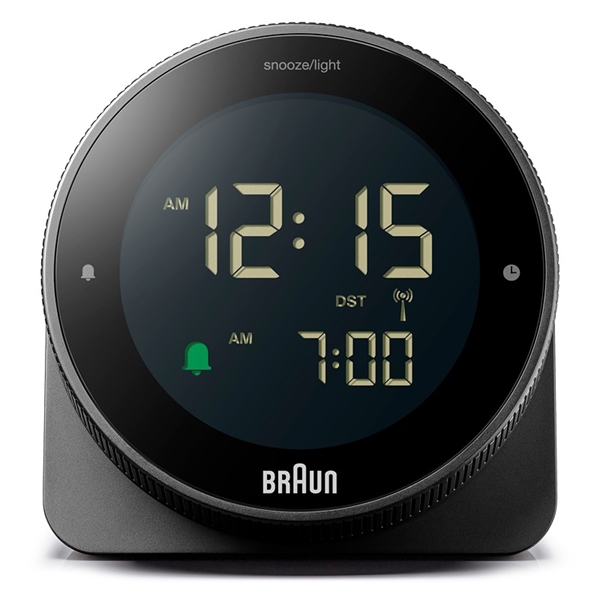 Braun BC24B-DCF Radiostyret Digitalt Vækkeur, Sort