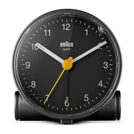 Braun BC01B Analogt Vækkeur med Lys og Snooze, Sort