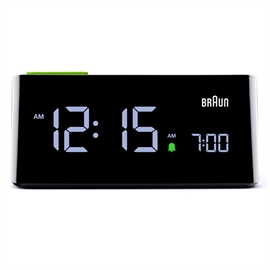 Braun BC16BEU Digitalt Vækkeur med Automatisk Lysstyrke, Sort