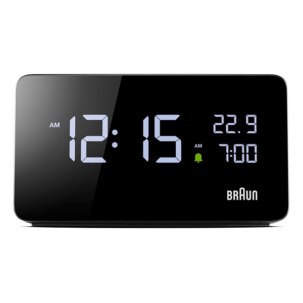 Braun BC20BEU Digitalt Vækkeur med USB-porte, Sort