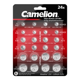Camelion Urbatterier & knapceller Sortiment 24 stk  