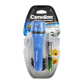 Gummilygte 6 LED med batterier
