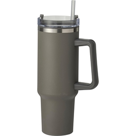 EH Termokrus med Låg, Sugerør og Håndtag 1200 ml., Grå