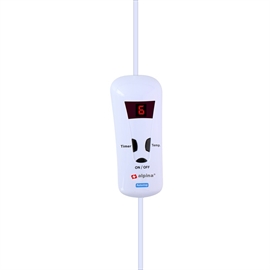 Alpina Elektrisk Varmetæppe 180 x 130 cm – 10 Varmetrin, Elfenben