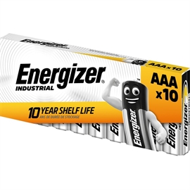 Energizer LR03 / AAA batterier Industrial 1,5 V, 10 stk.