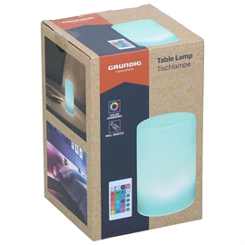 Grundig RGB Bordlampe med Fjernbetjening, Farveskiftende LED