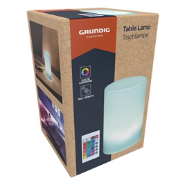 Grundig RGB Bordlampe med Fjernbetjening, Farveskiftende LED