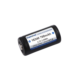 Keeppower 16340 / RCR123A 3,7 volt  Li-Ion batteri 700 mAh