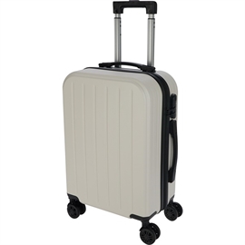Kuffert 38L i Hardcase med 4 Hjul (Håndbagage), Hvid 