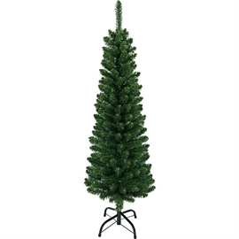 Kunstigt Juletræ 120 cm med Fod, Smal Model 