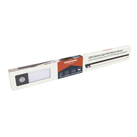 Grundig LED Skabslampe 30 cm – 1,5 W med Sensor, Sort