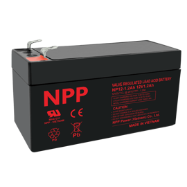NPP Power AGM Blybatteri 12v 1,2Ah 