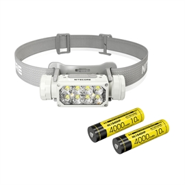 Nitecore HC65 UHE Grå Pandelampe - Sæt med 1 stk. Ekstra NL1840HP Batteri