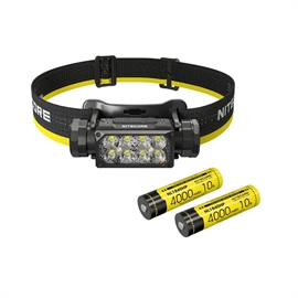 Nitecore HC65 UHE Pandelampe - Sæt med 1 stk. Ekstra NL1840HP Batteri