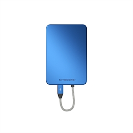Nitecore POCKET 5 Powerbank 5000mAh Magnetisk med Indbygget USB-C Ladekabel, Blå 