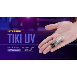 Nitecore TIKI UV Genopladelig Nøgleringslygte med UV Lys 70 lumen 