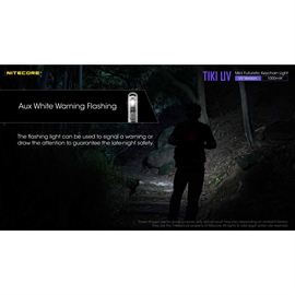 Nitecore TIKI UV Genopladelig Nøgleringslygte med UV Lys 70 lumen 