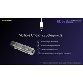 Nitecore TIKI UV Genopladelig Nøgleringslygte med UV Lys 70 lumen 