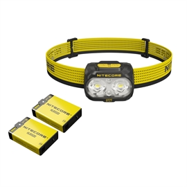 Nitecore UT27 Pro 2025 MCT Sort/Gul Pandelampe - Sæt med 1 stk. Ekstra HLB1500 Batteri