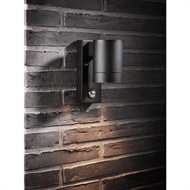 Nordlux Tin Maxi Udendørs Væglampe med Sensor IP54, Sort
