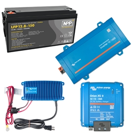 Victron 150Ah Lithium Pakkeløsning m. 1600W Inverter