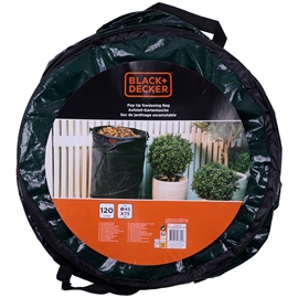 Black & Decker Sammenfoldelig Haveaffaldssæk – 120 Liter, Grøn