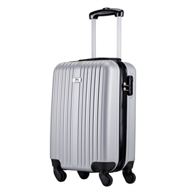 Slazenger Kuffert 35L i Hardcase med 4 Hjul (Håndbagage), Sølv