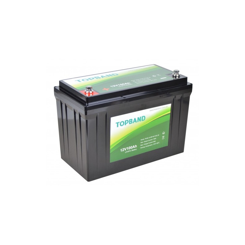 madlavning Berolige foran Topband Lithium batteri 100Ah hurtigt leveret