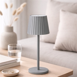 Trådløs Bordlampe Med Touch og Dæmper H: 27 cm, Grå