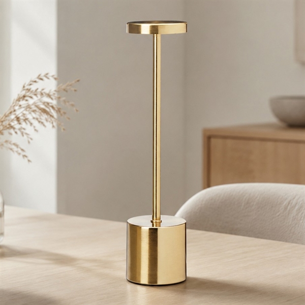 Trådløs Bordlampe med Touch og Dæmper 34 cm, Guld