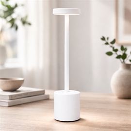 Trådløs Bordlampe med Touch og Dæmper 34 cm, Hvid