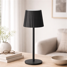 Trådløs Bordlampe Med Touch og Dæmper H: 27 cm, Sort