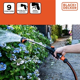 Black & Decker Vandingsstav – 9 Funktioner, Sort/Orange